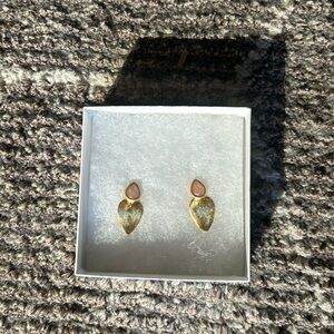 Gold drop earrings
